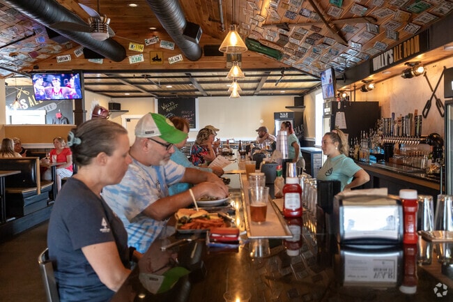 Locals gather for lunch at Willy's Ale Room, a cozy tavern in Acton, Maine.