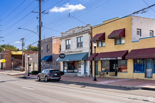 Quaint storefronts occupy the early 20th century buildings in Saint John.