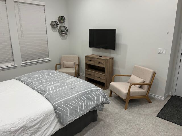 Mounted TV with Cable and Streaming Services included