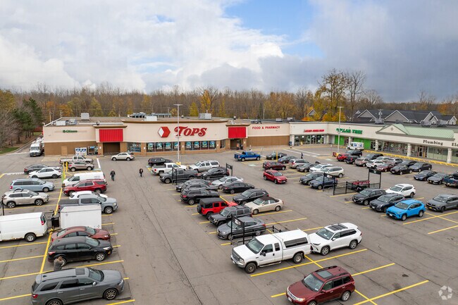 The local grocery store for Ontario residents is Tops Market off Furnace Road.