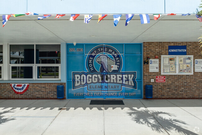 Boggy Creek Elementary School is home of the Manatees.