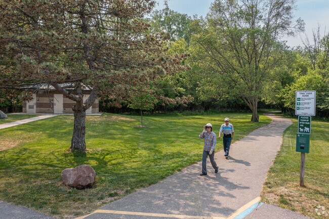 Walk along the Buck Creek Nature Trail in the Byron Center Park neighborhood.