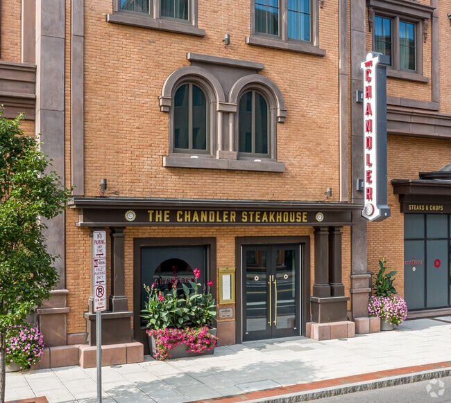 The luxurious Chandler Steakhouse is located in South End.