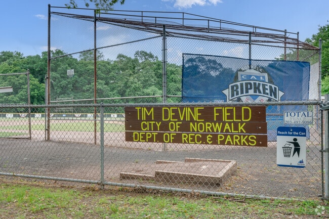 Tim Devine Field is conveniently located on Midrocks Drive in Woods Pond.