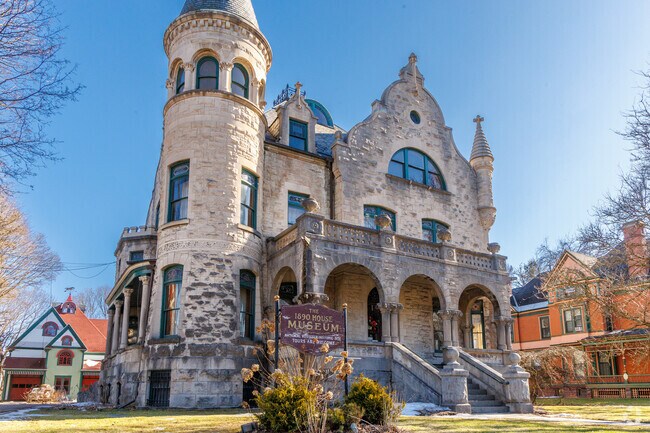 The 1890 House Museum preserves the story of the influential Wickwire family and acts as a meeting place for SUNY Cortland alumni.