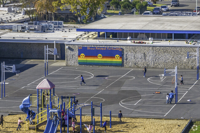 The artwork and murals at Fairbanks Elementary School are inspiring.