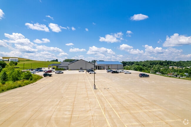 There is plenty of parking at Harvest Christian School.