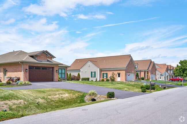 New traditional homes line quiet streets in Fountainhead-Orchard Hills near Hagerstown.