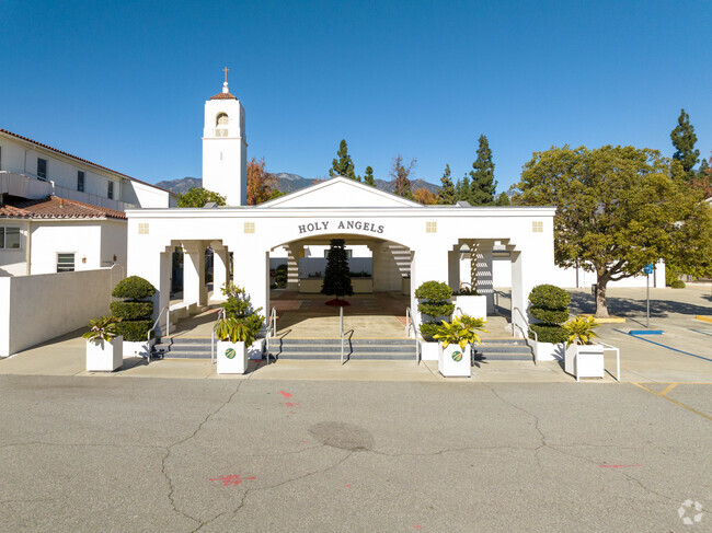 Holy Angels Elementary School entrance.