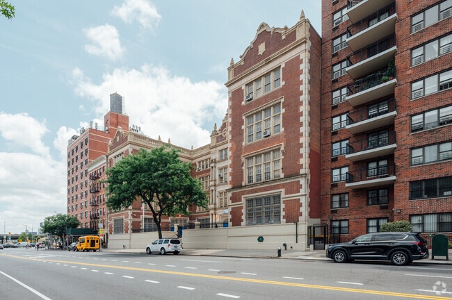 High School for Climate Justice serves grades 9 through 12, the students enrolled are over 350.