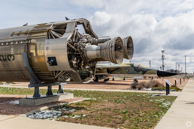 Ellsworth Air Force Base in Box Elder has a wide variety of outdated aircrafts.