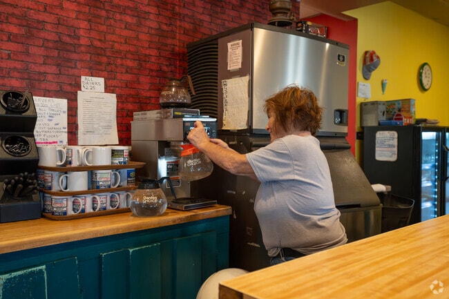 The Country Diner serves hot and ready coffee every morning.