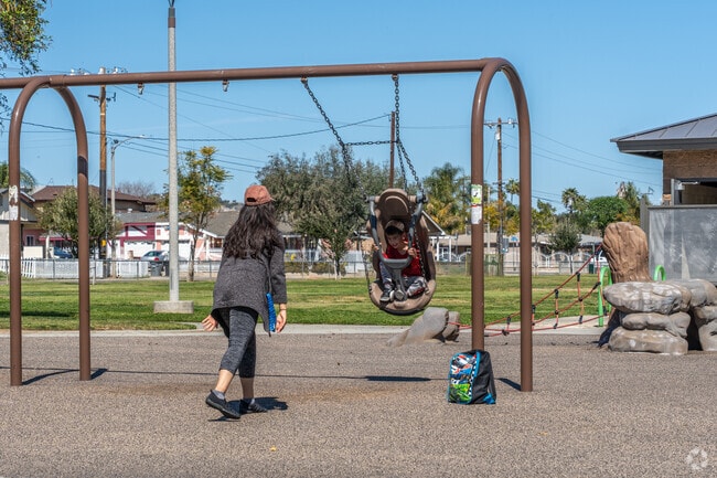 Your kids will love the playground at Rotary Park.