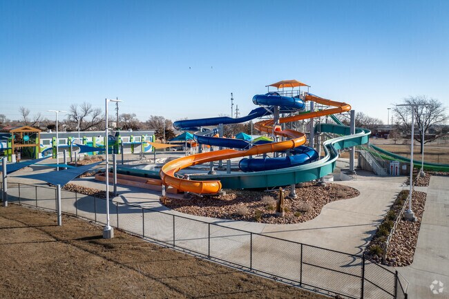 Cool off during the hot summer days at The Big Pool in Garden City.