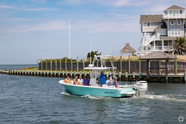 Hatteras residents enjoy boating for a day of fun in the sun in the Outer Banks.