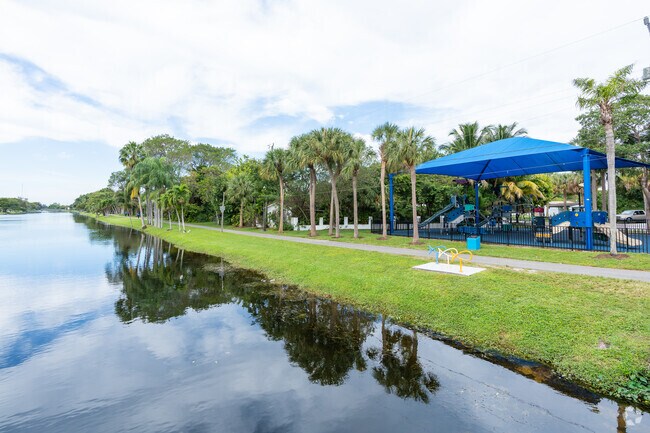 Enjoy long walks along the Royal Glades Canal at Columbia Park.
