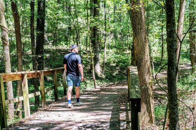 Hickory Valley's residents enjoy the trails of Enterprise South Nature Park.