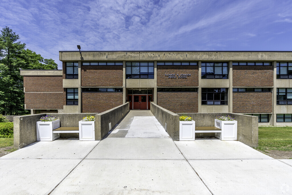 Main entrance to Eleanor N. Johnson Middle School.
