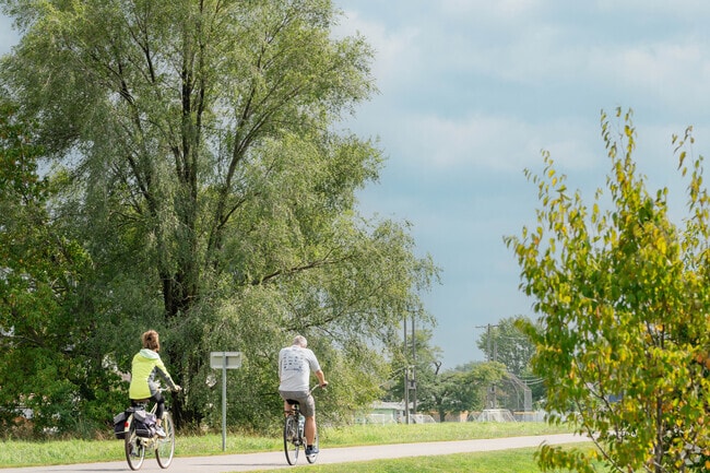 Tonawanda Rails to Trails near Kenilworth has four miles for biking and dog walks.