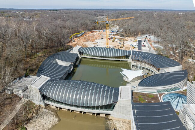 Little Flock residents are only a 5 minute drive from Crystal Bridges Museum of American Art.