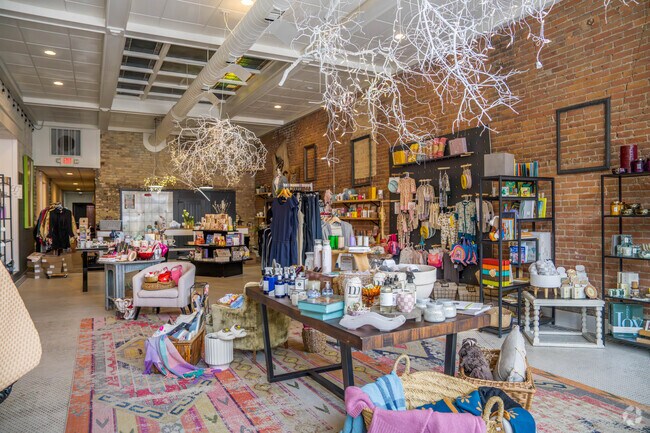 Zinnias boutique is a local shop located along state Street.