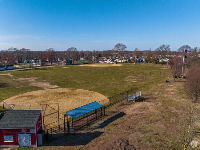 Maywood residents can enjoy a quick baseball game at nearby parks.