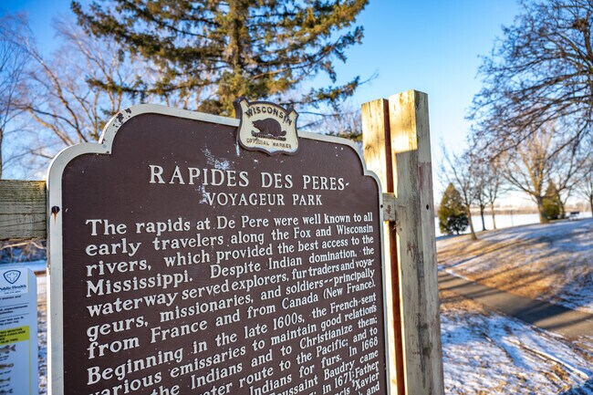 Voyageur Park in De Pere has a great history of early settlers.