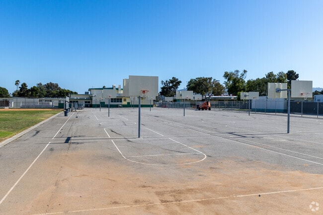 Students have a range of sports to play on the court and fields at Nathaniel Narbonne Senior.