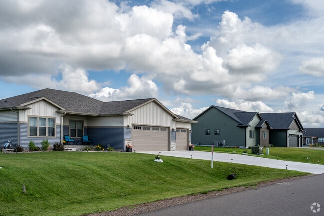 Rows of new homes are being built in Lake Hallie.
