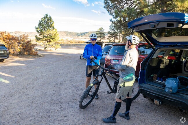 Spend time with friends riding the bike trails in Bell Mountain Ranch.