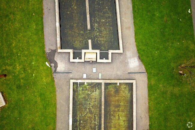 The fish hatchery at Powder Mills Park.