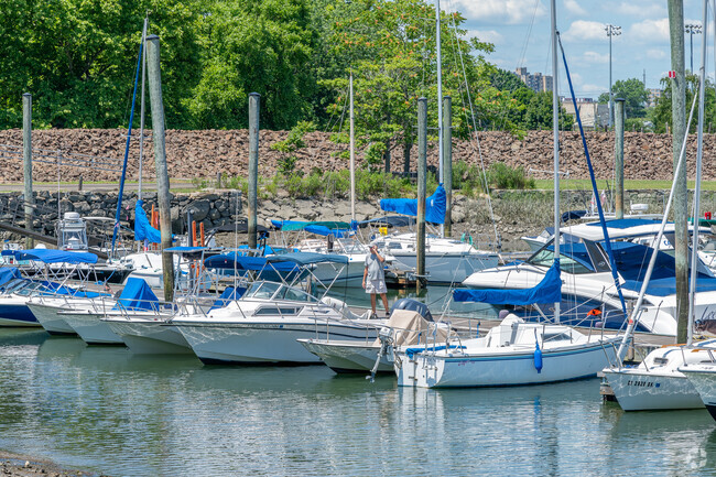 Boating is a popular activity in The Cove and boaters can dock at Seaview House Marina.