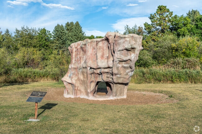 Climbers will enjoy the bouldering rock at Langohr Gardens Park near Bozeman Creek.
