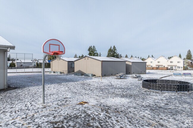 Hillcrest Elementary School basketball court.