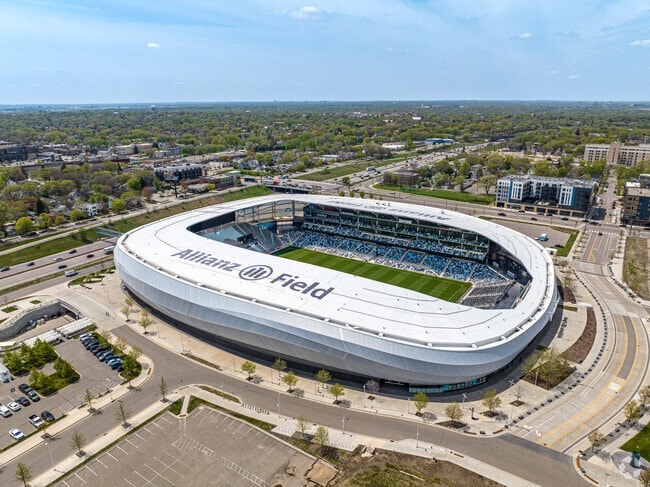 Allianz Field in Union Park is the home to Minnesota United FC, a Major League Soccer team.