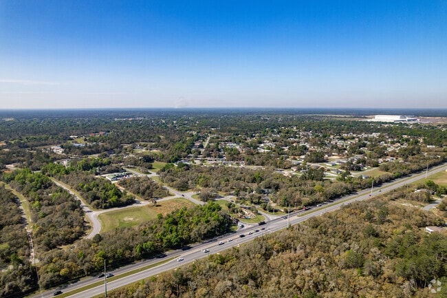 A stunning aerial view looking over Marion Oaks.