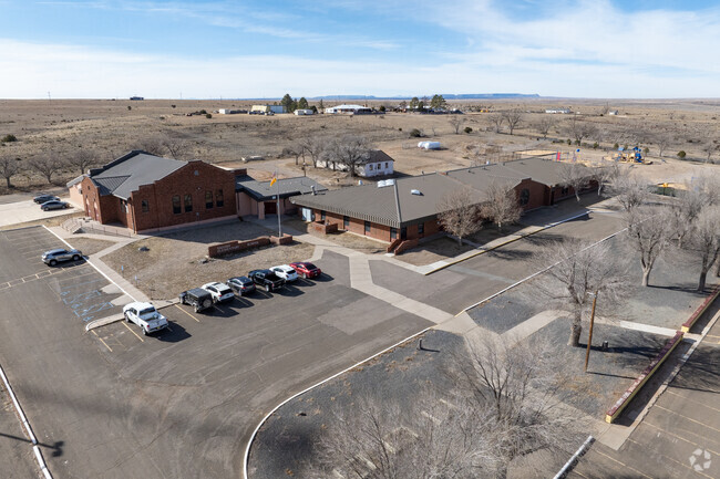 An aerial view of Vaughn Elementary School.