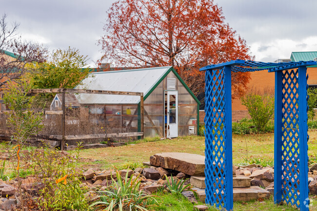 Cheyenne Middle School offers a small green house for students.