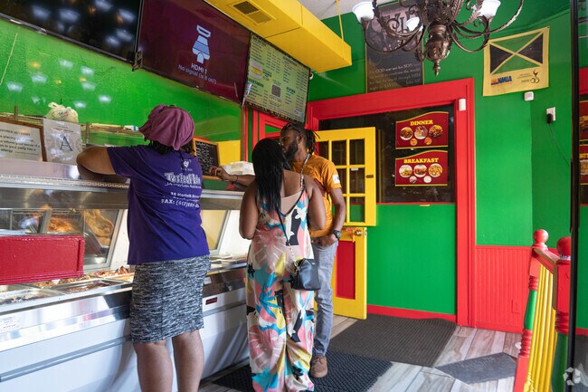 Stop by the Taste of Eden for authentic caribbean cuisine in the Codman Square neighborhood.