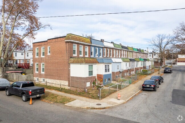 Towanda-Grantley consists primarily of traditional Baltimore row homes.