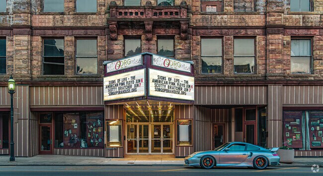 Downtown Middletown’s Sorg Opera House is just a few miles from the homes in Sunset–Park Place.