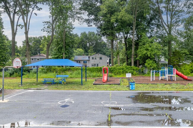 Enjoy slides at the Kingston Elementary School in Cherry Hill.