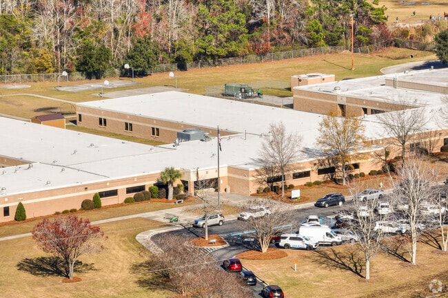 Students at Mount Holly Elementary can take the bus or be dropped off by a caretaker.