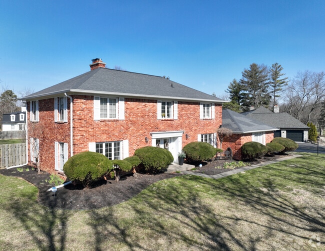 Some homes in Brendonwood feature colonial-revival elements.