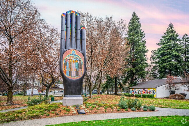 Civic Park provides a slice of nature for nearby residence.