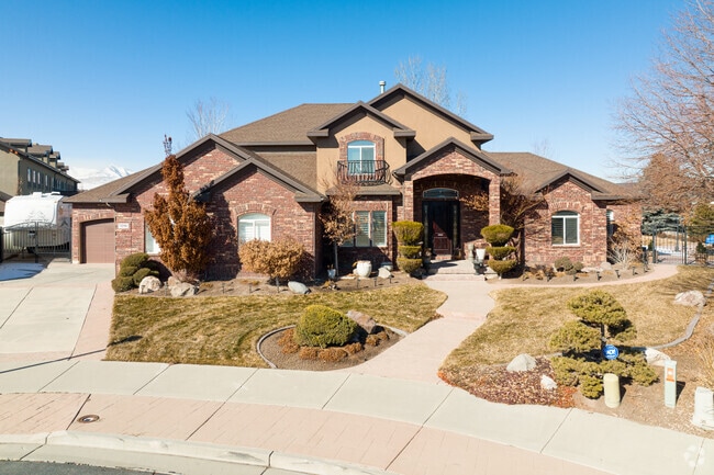 Well-kept craftsman style homes are common in the South Jordan neighborhood.
