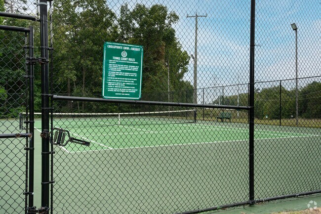 Tennis courts are part of Crosspointe Swim & Racquet.