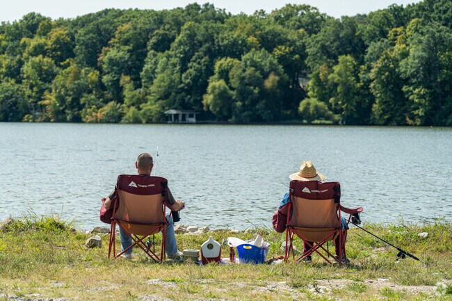 Greenlake residents enjoy a day fishing on Lake Decatur in Decatur, IL.