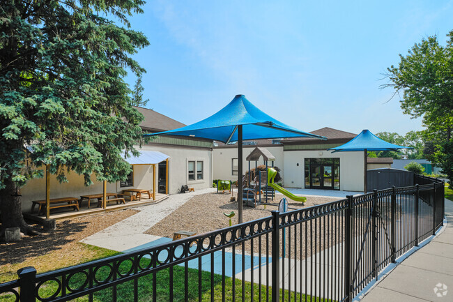 This side playground at Summers-Knoll School is perfect for younger children.