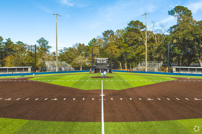 Mims Park has a football field that doubles as a baseball field.